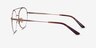 Miller Rose Gold MetalEyeglass Frames from EyeBuyDirect, Side View
