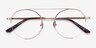 Miller Rose Gold MetalEyeglass Frames from EyeBuyDirect, Closed View
