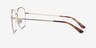 Lifetime Light Gold MetalEyeglass Frames from EyeBuyDirect, Side View