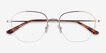 Lifetime Light Gold MetalEyeglass Frames from EyeBuyDirect, Closed View