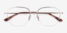 Lifetime Light Gold MetalEyeglass Frames from EyeBuyDirect, Closed View