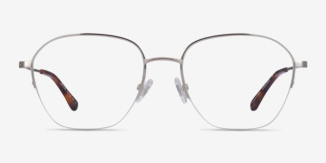 Lifetime Silver MetalEyeglass Frames from EyeBuyDirect, Front View