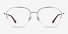 Lifetime Silver MetalEyeglass Frames from EyeBuyDirect, Front View