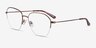 Lifetime Bronze MétalMontures de lunettes de vue d'EyeBuyDirect, Vue d'Angle