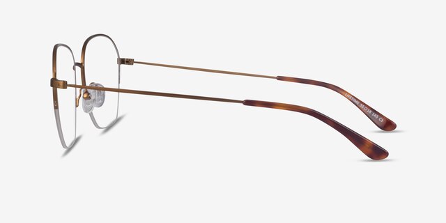 Lifetime Bronze MétalMontures de lunettes de vue d'EyeBuyDirect, Vue de Côté