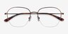 Lifetime Bronze MétalMontures de lunettes de vue d'EyeBuyDirect, Vue Rapprochée