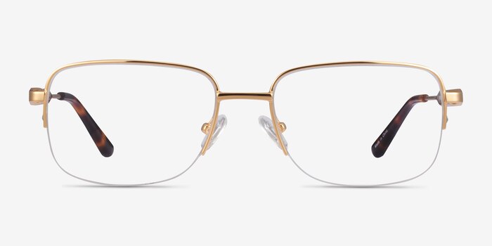 Kanye Gold Metal Eyeglass Frames from EyeBuyDirect