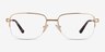 Kanye Gold MetalEyeglass Frames from EyeBuyDirect, Front View