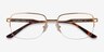 Kanye Gold MetalEyeglass Frames from EyeBuyDirect, Closed View