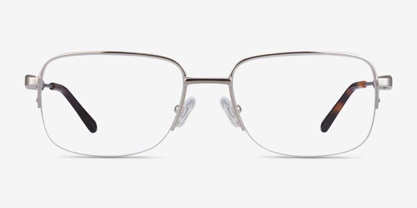 Kanye Silver Metal Eyeglass Frames