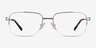 Kanye Silver MetalEyeglass Frames from EyeBuyDirect, Front View