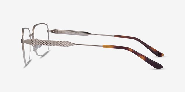 Kanye Silver MetalEyeglass Frames from EyeBuyDirect, Side View