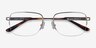 Kanye Silver MetalEyeglass Frames from EyeBuyDirect, Closed View