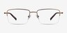 Process Bronze MétalMontures de lunettes de vue d'EyeBuyDirect, Vue de Face