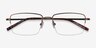 Process Bronze MétalMontures de lunettes de vue d'EyeBuyDirect, Vue Rapprochée