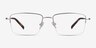 Process Silver MetalEyeglass Frames from EyeBuyDirect, Front View