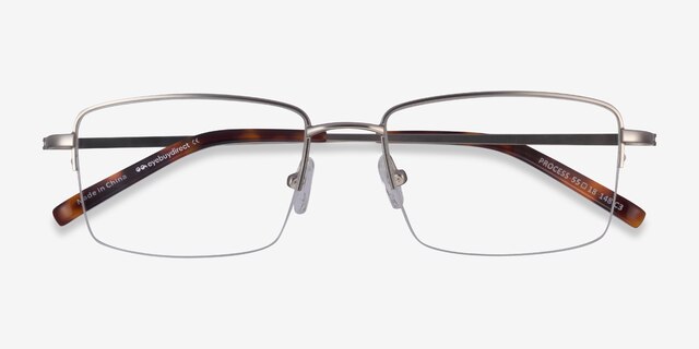 Process Silver MetalEyeglass Frames from EyeBuyDirect, Closed View