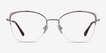 Amande Silver MetalEyeglass Frames from EyeBuyDirect, Front View
