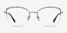 Amande Silver MetalEyeglass Frames from EyeBuyDirect, Front View