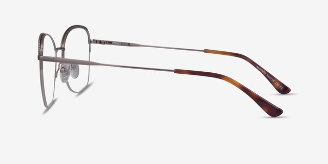 Amande Silver MetalEyeglass Frames from EyeBuyDirect, Side View