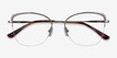 Amande Silver MetalEyeglass Frames from EyeBuyDirect, Closed View