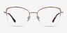 Amande Rose Gold MetalEyeglass Frames from EyeBuyDirect, Front View