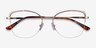 Amande Gold MetalEyeglass Frames from EyeBuyDirect, Closed View