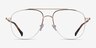 Universe Gold Tortoise MetalEyeglass Frames from EyeBuyDirect, Front View
