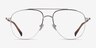 Universe Silver Yellow MetalEyeglass Frames from EyeBuyDirect, Front View