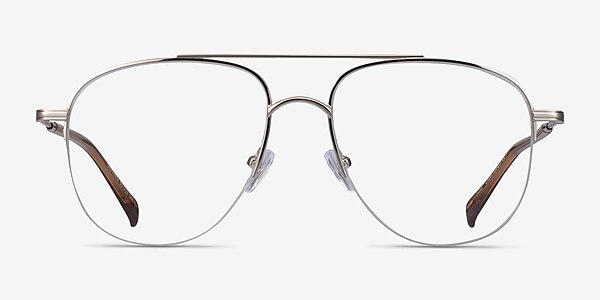 Universe Silver Yellow Metal Eyeglass Frames