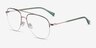 Universe Green Gold MetalEyeglass Frames from EyeBuyDirect, Angle View