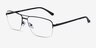 Yorkville Black MetalEyeglass Frames from EyeBuyDirect, Angle View