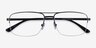 Yorkville Black MetalEyeglass Frames from EyeBuyDirect, Closed View