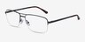 Yorkville Gunmetal MetalEyeglass Frames from EyeBuyDirect, Angle View