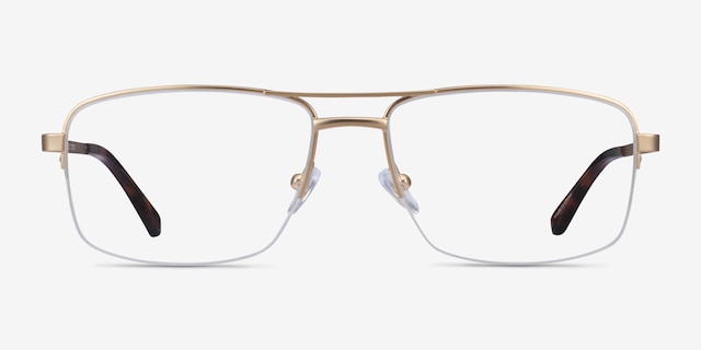 Yorkville Gold MetalEyeglass Frames from EyeBuyDirect, Front View