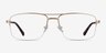 Yorkville Gold MetalEyeglass Frames from EyeBuyDirect, Front View