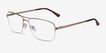 Yorkville Gold MetalEyeglass Frames from EyeBuyDirect, Angle View