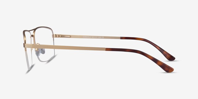 Yorkville Gold MetalEyeglass Frames from EyeBuyDirect, Side View