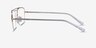 Cabrini Gold Clear MetalEyeglass Frames from EyeBuyDirect, Side View