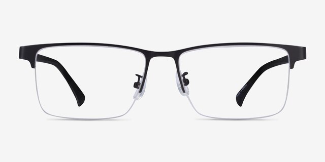 Childeric Black Gold MétalMontures de lunettes de vue d'EyeBuyDirect, Vue de Face