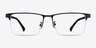 Childeric Black Gold MétalMontures de lunettes de vue d'EyeBuyDirect, Vue de Face