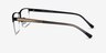 Childeric Black Gold MétalMontures de lunettes de vue d'EyeBuyDirect, Vue de Côté