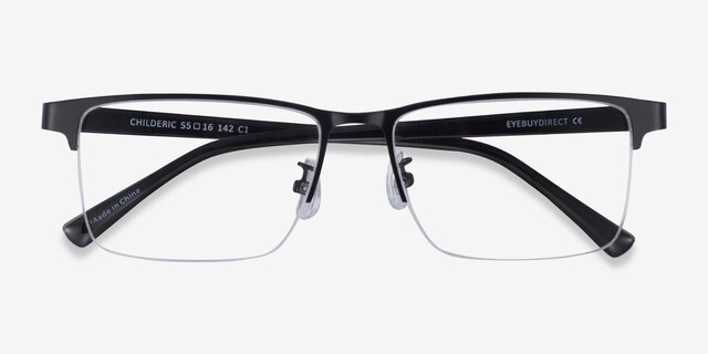 Childeric Black Gold MétalMontures de lunettes de vue d'EyeBuyDirect, Vue Rapprochée