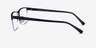 Childeric Bleu marine MétalMontures de lunettes de vue d'EyeBuyDirect, Vue de Côté
