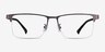 Childeric Gunmetal MetalEyeglass Frames from EyeBuyDirect, Front View