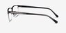 Childeric Gunmetal MetalEyeglass Frames from EyeBuyDirect, Side View