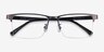 Childeric Gunmetal MetalEyeglass Frames from EyeBuyDirect, Closed View
