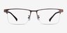 Childeric Brown Tortoise MetalEyeglass Frames from EyeBuyDirect, Front View