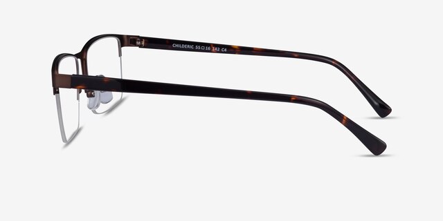 Childeric Brown Tortoise MetalEyeglass Frames from EyeBuyDirect, Side View