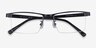 Zac Black Gold MétalMontures de lunettes de vue d'EyeBuyDirect, Vue Rapprochée